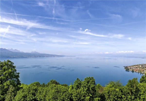 Расположенная среди зеленых виноградников Лаво новая резиденция апартаментов с потрясающими видами на Женевское озеро